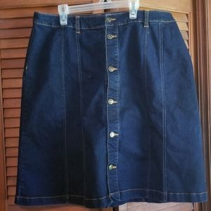 20. Button Denim Skirt